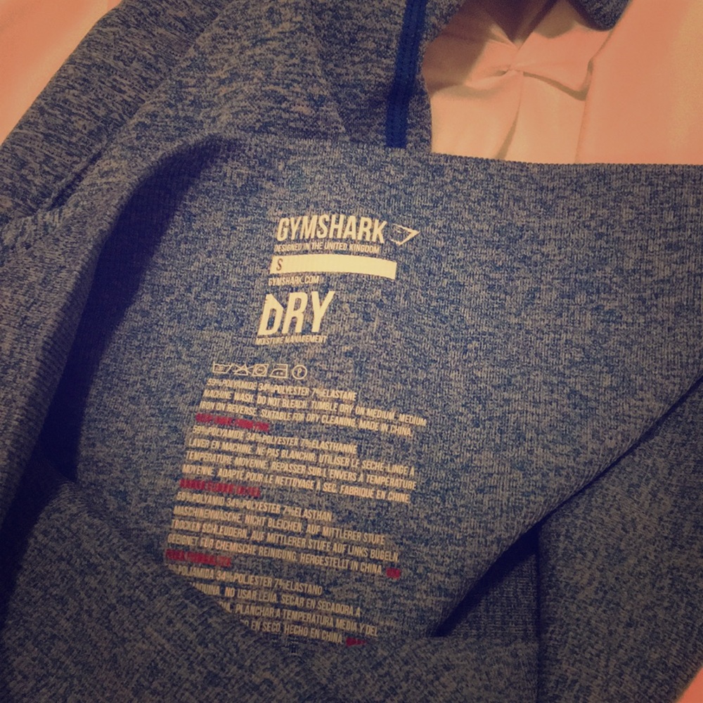 Gymshark cropped seamless. Like new!