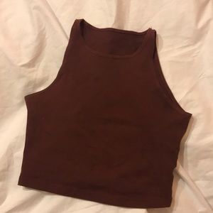 American Apparel maroon crop top