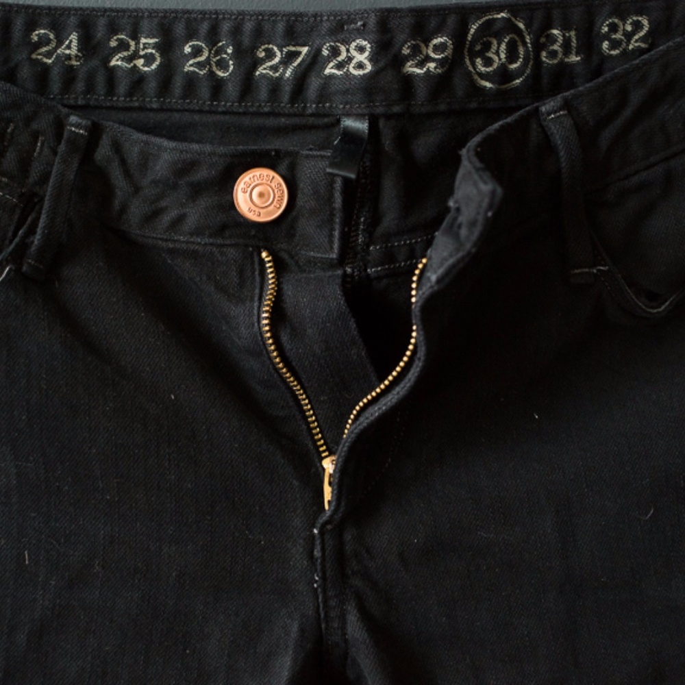 Earnest Sewn Black Denim