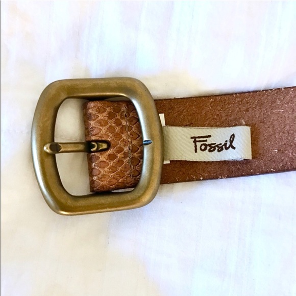 [Fossil] Leather Belt - Picture 2 of 6
