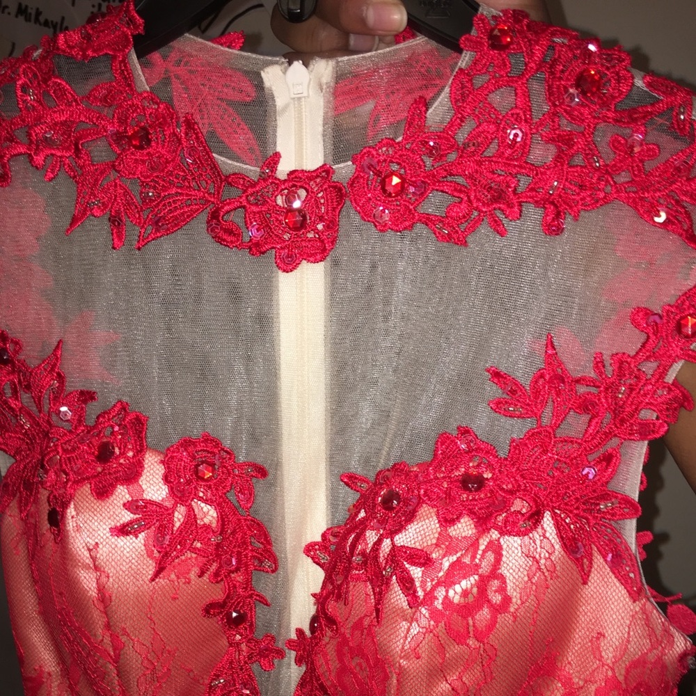 Red Sequence Gown - image 4