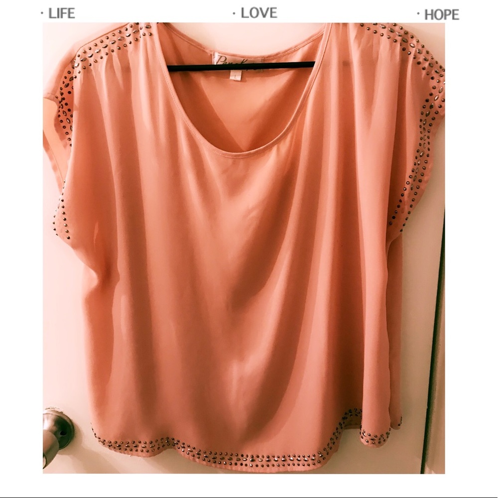 Pink caramel blouse