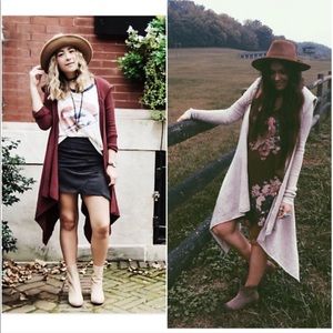 [Free People] Sloane Hooded Wrap Cardi