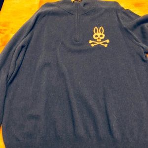 Men’s psycho bunny cashmere zip sweater