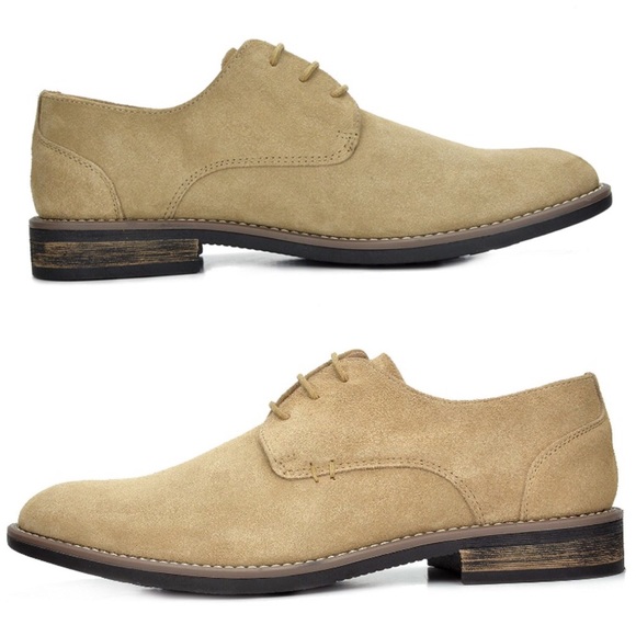 Mens Bruno Suede Leather Lace Up Oxford Shoes