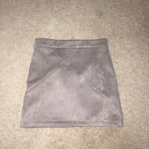 Suede Skirt