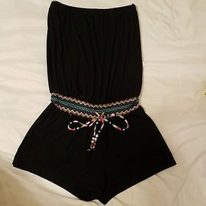 *Black romper with pockets