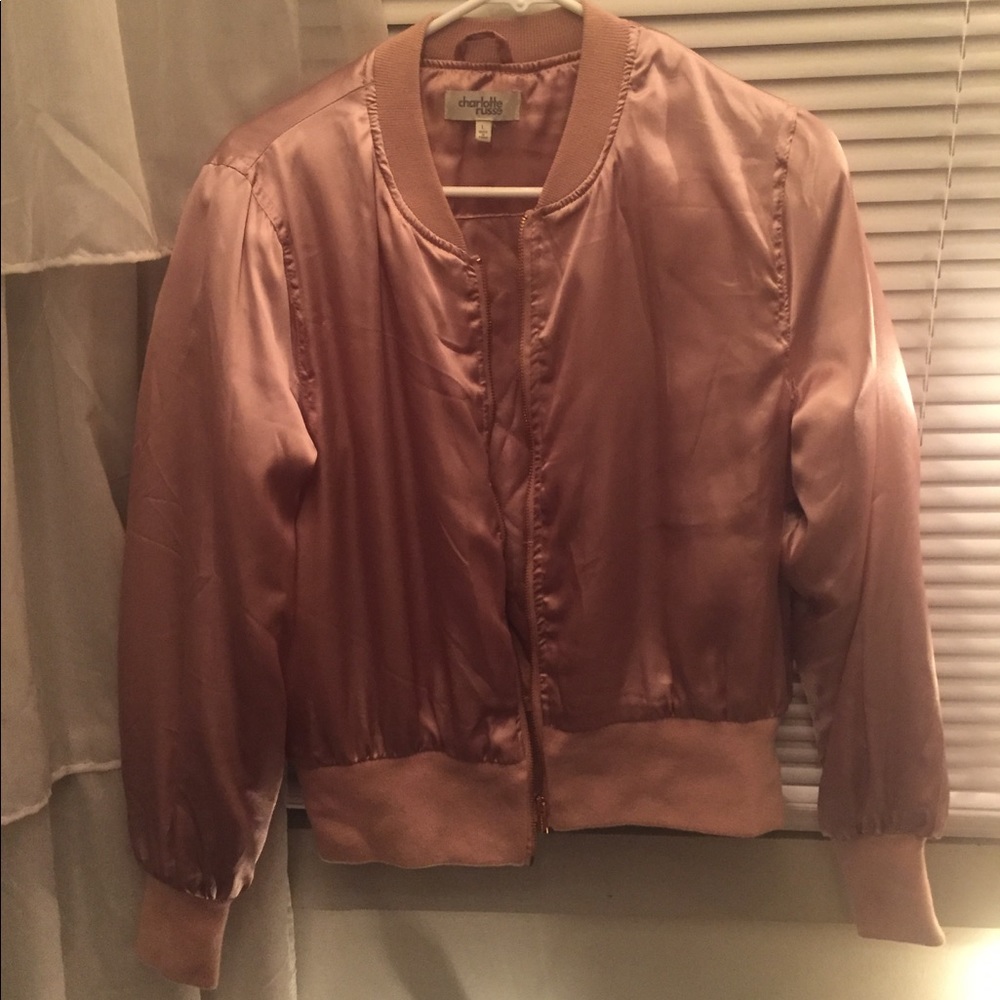 quilted silk bomber jacket