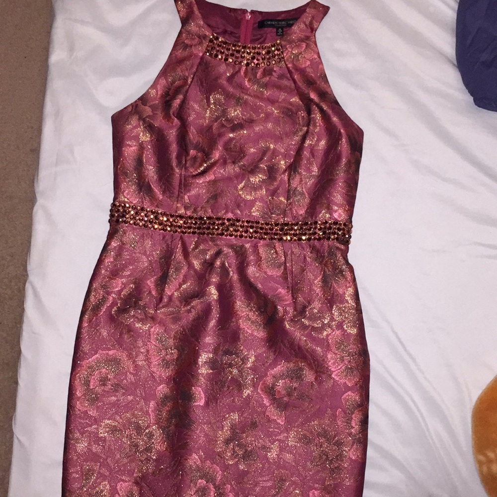 Beautiful Carmen Marc Valvo cocktail dress