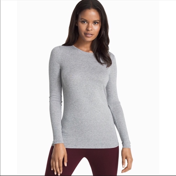 White House Black Market Tops - WHBM Long Sleeve Crew Neck Layering T Shirt