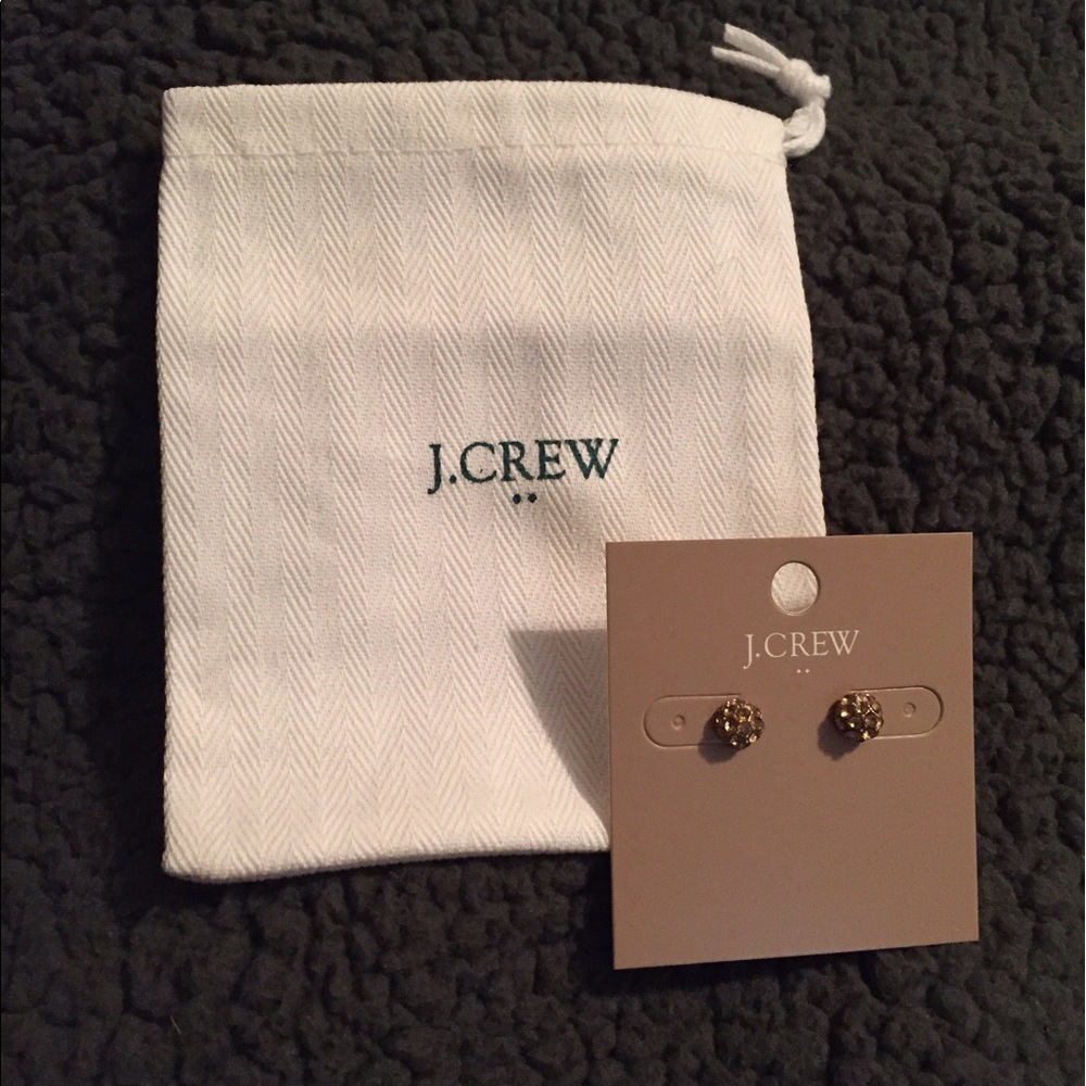 Gold stud J. Crew earrings