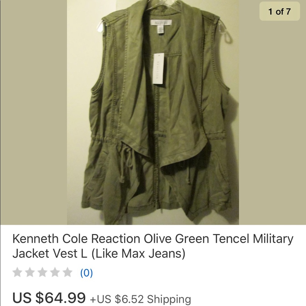 Kenneth cole military vest