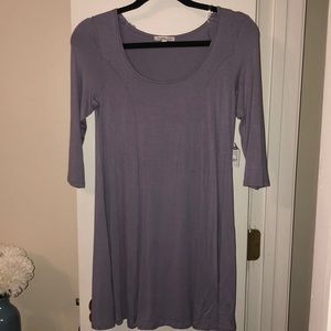 3/4 sleeve T-shirt dress