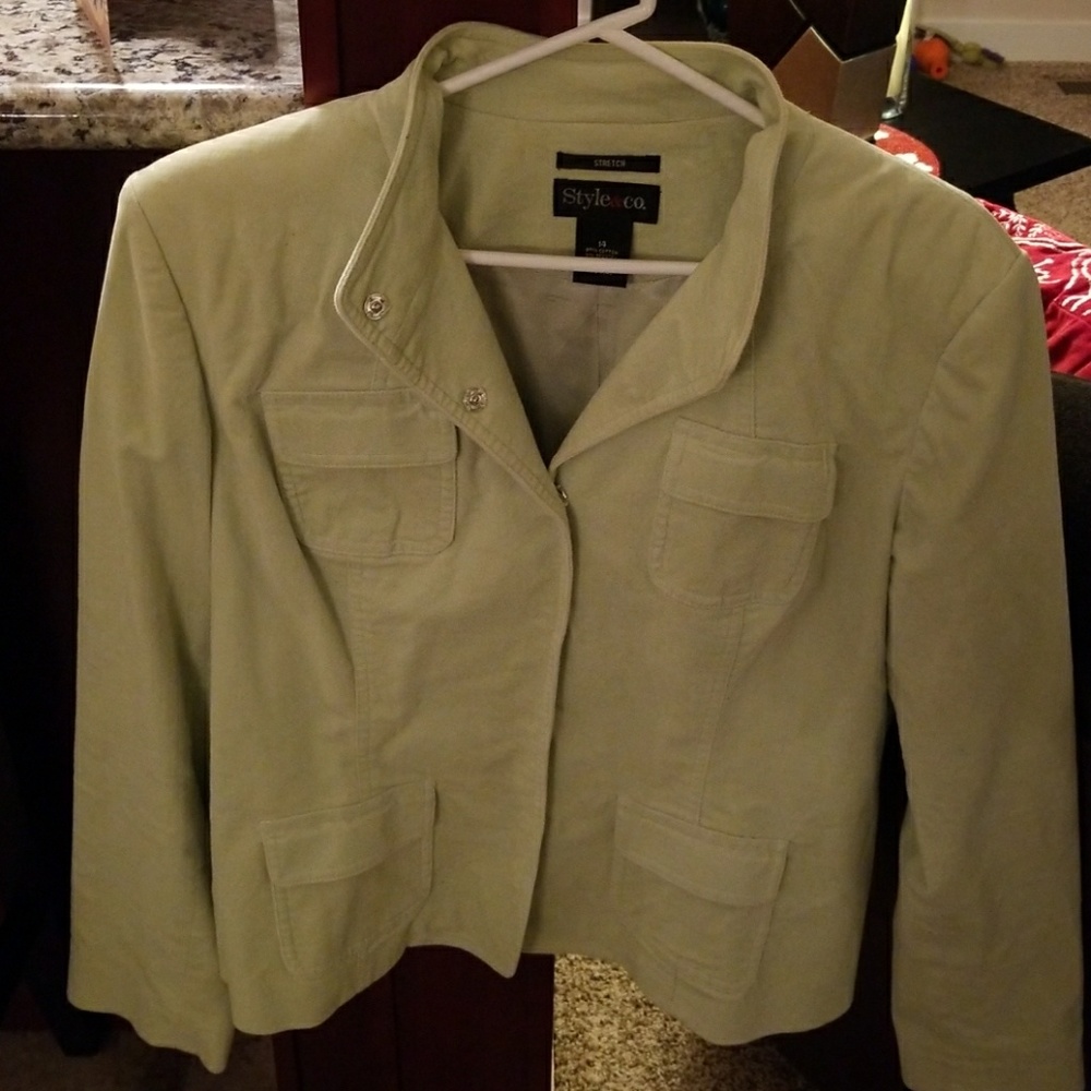 Light Green Cord coat