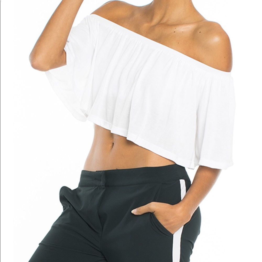Off the Shoulder Crop Top