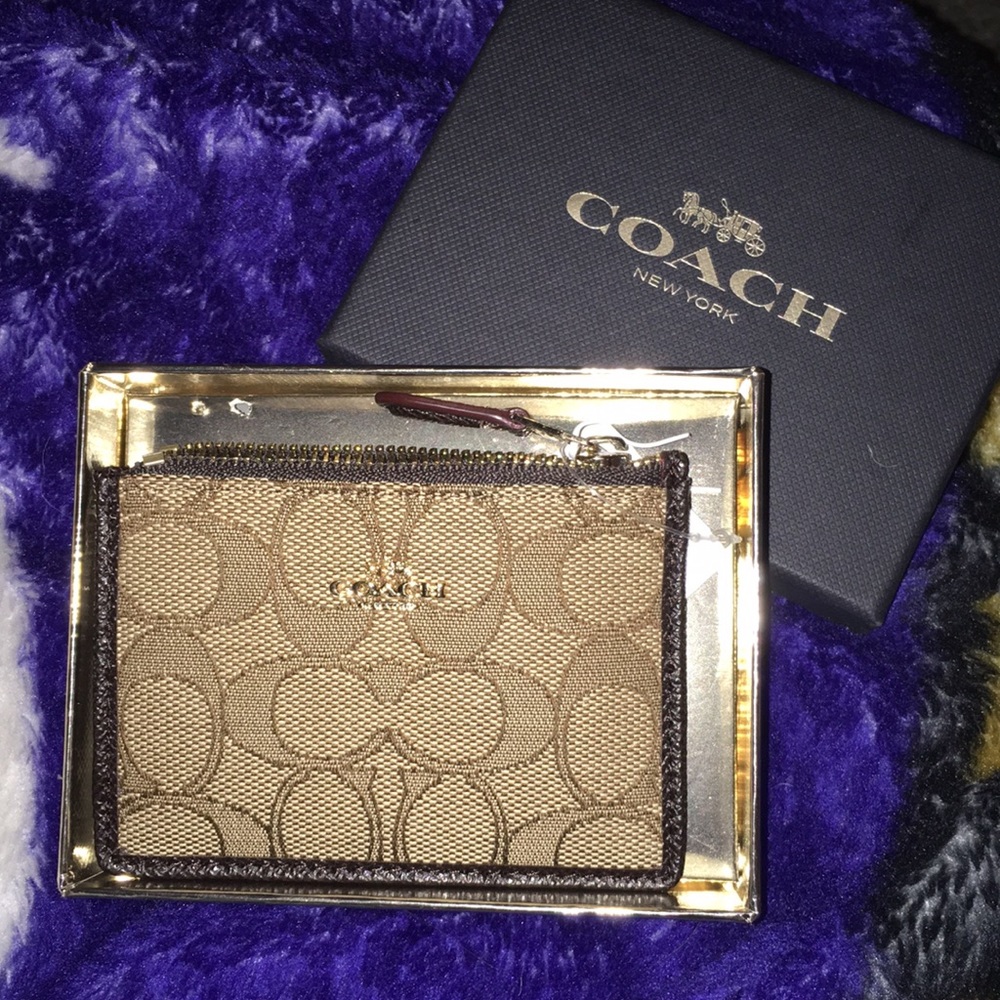 Coach keychain coin purse