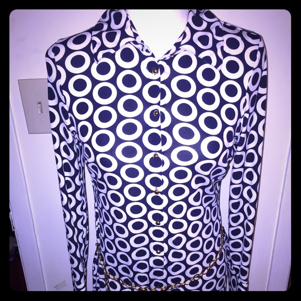 INC INTERNATIONAL CONCEPTS DRESS WITH CHAIN BELT M