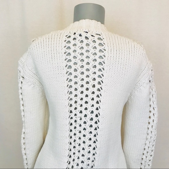 10 Crosby Derek Lam • Open Knit Cropped Sweater - Picture 8 of 8