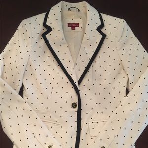 Target Polka Dot Blazer with Black Trim