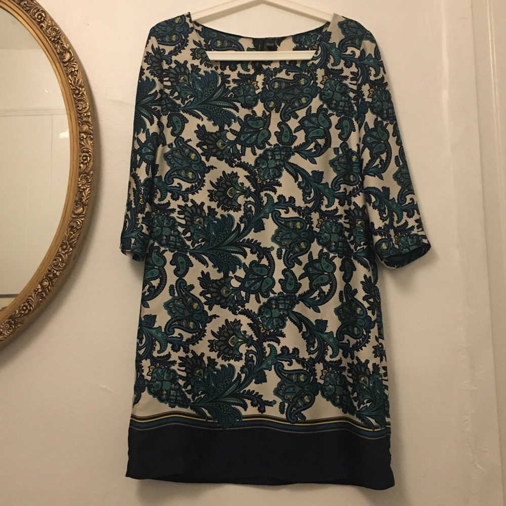 Mango Floral Silk Dress