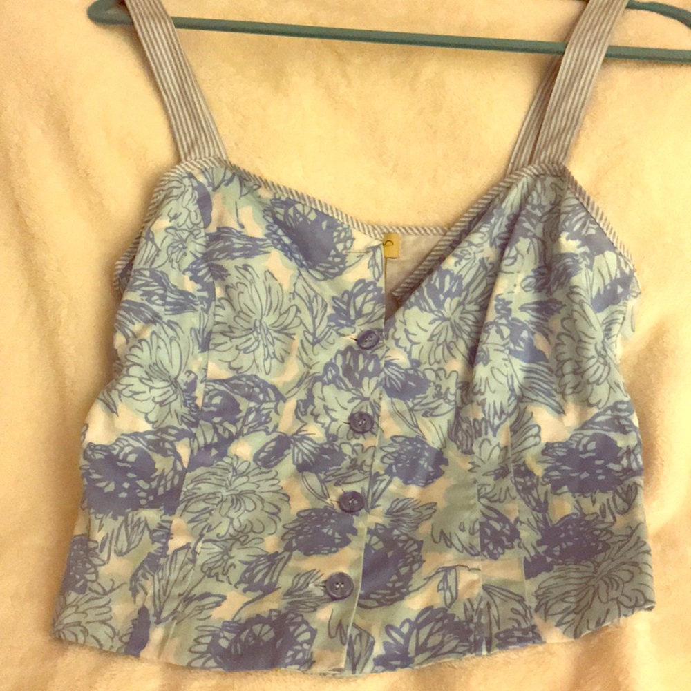 Anthropologie Elevenses button up tank