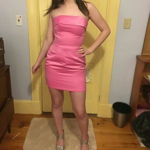 Betsey Johnson Pink Strapless MiniDress SemiFormal