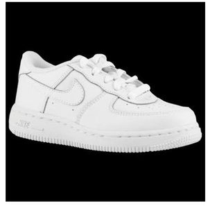 White Toddler Air Force ones Size 9