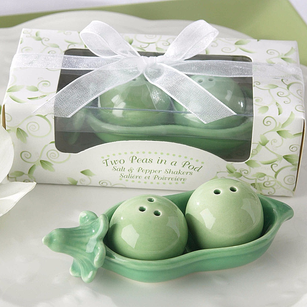 Kate Aspen Two Peas in a Pod Salt & Pepper Shakers - Picture 3 of 3