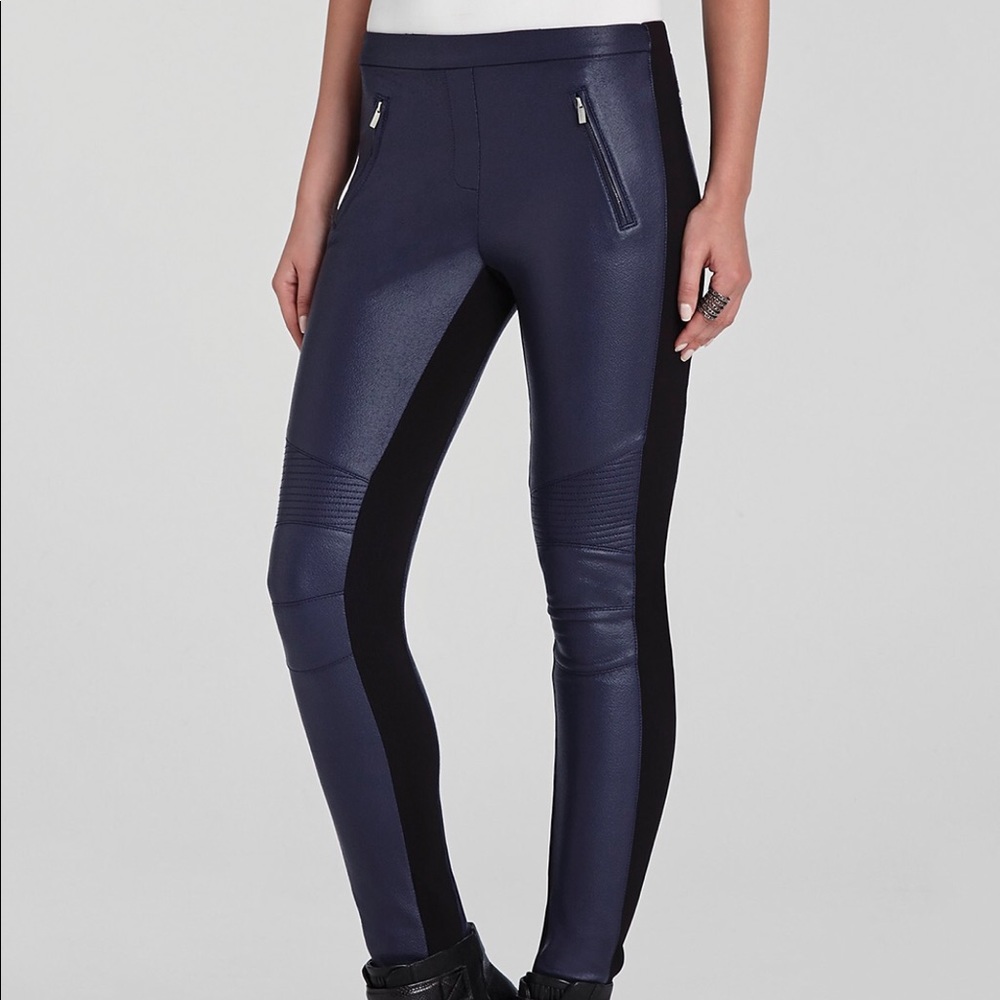 BCBGMAXAZRIA Kalin Motorcycle Faux Leather Legging