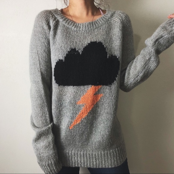 Elizabethjames Rain Cloud Knit Nwt 