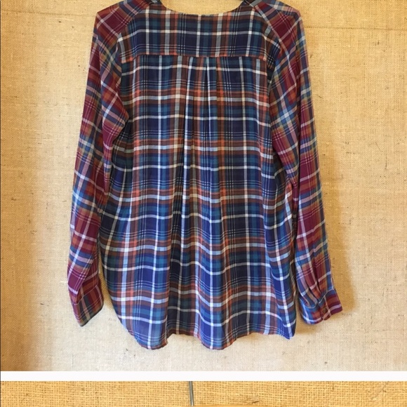 Anthropologie dual plaid top - Picture 2 of 3