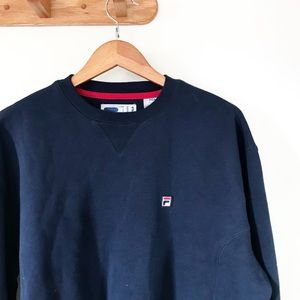 Fila Navy Blue Casual Sweatshirt