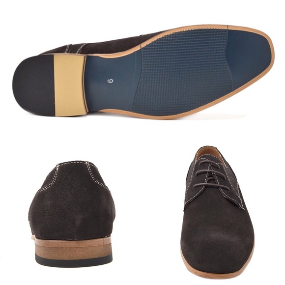 Mens Bruno Suede Leather Oxfords Shoes - Picture 3 of 3