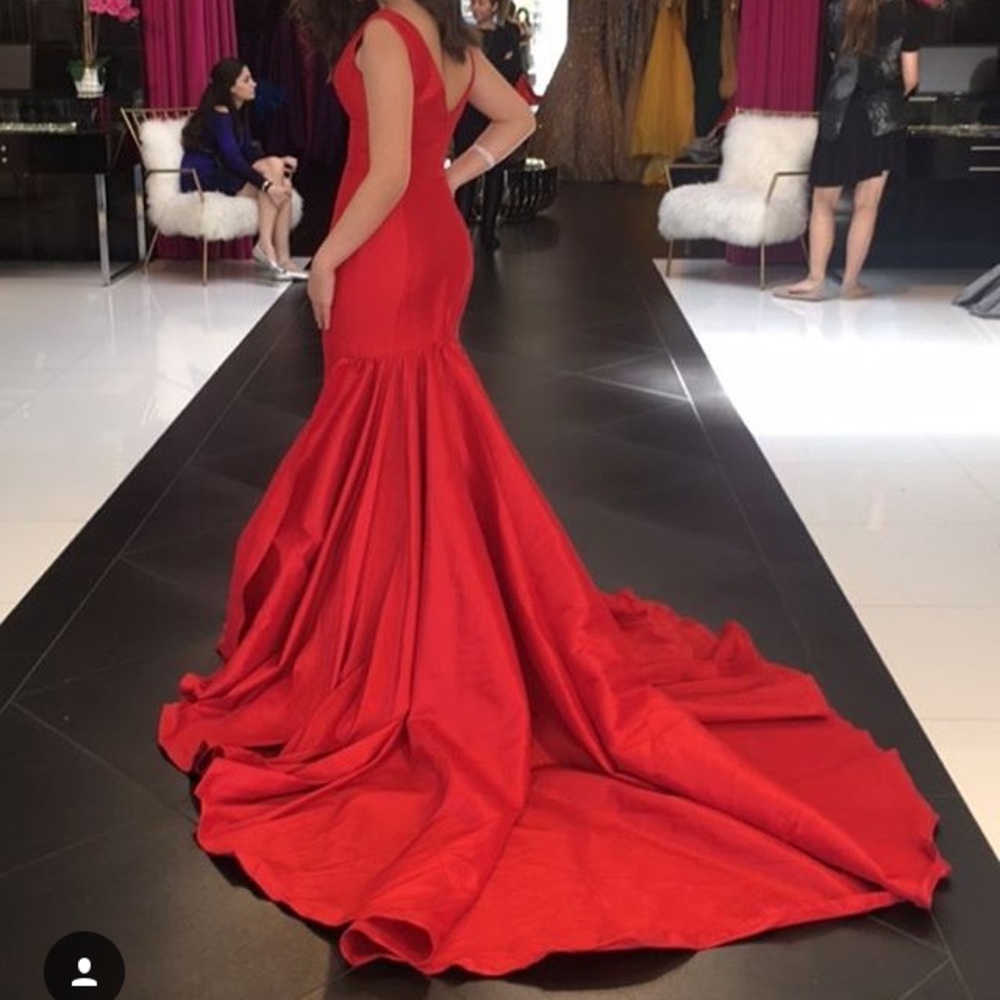 Red Jovani gown