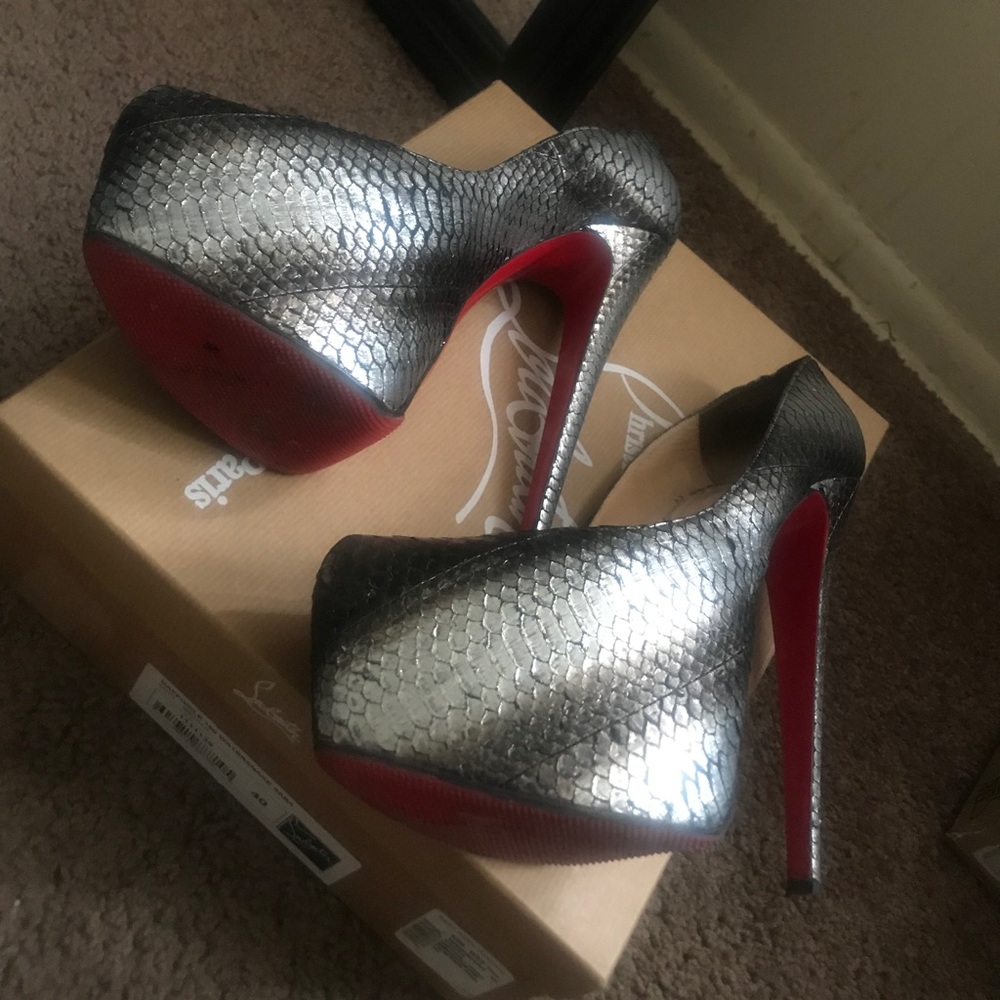 Christian Louboutin snakeskin heels 😍