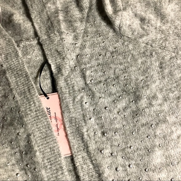 Juicy Couture Embellished Hooded Long Cardigan NWT - Picture 4 of 8