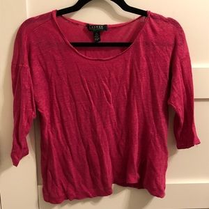 [Ralph Lauren] pink linen shirt