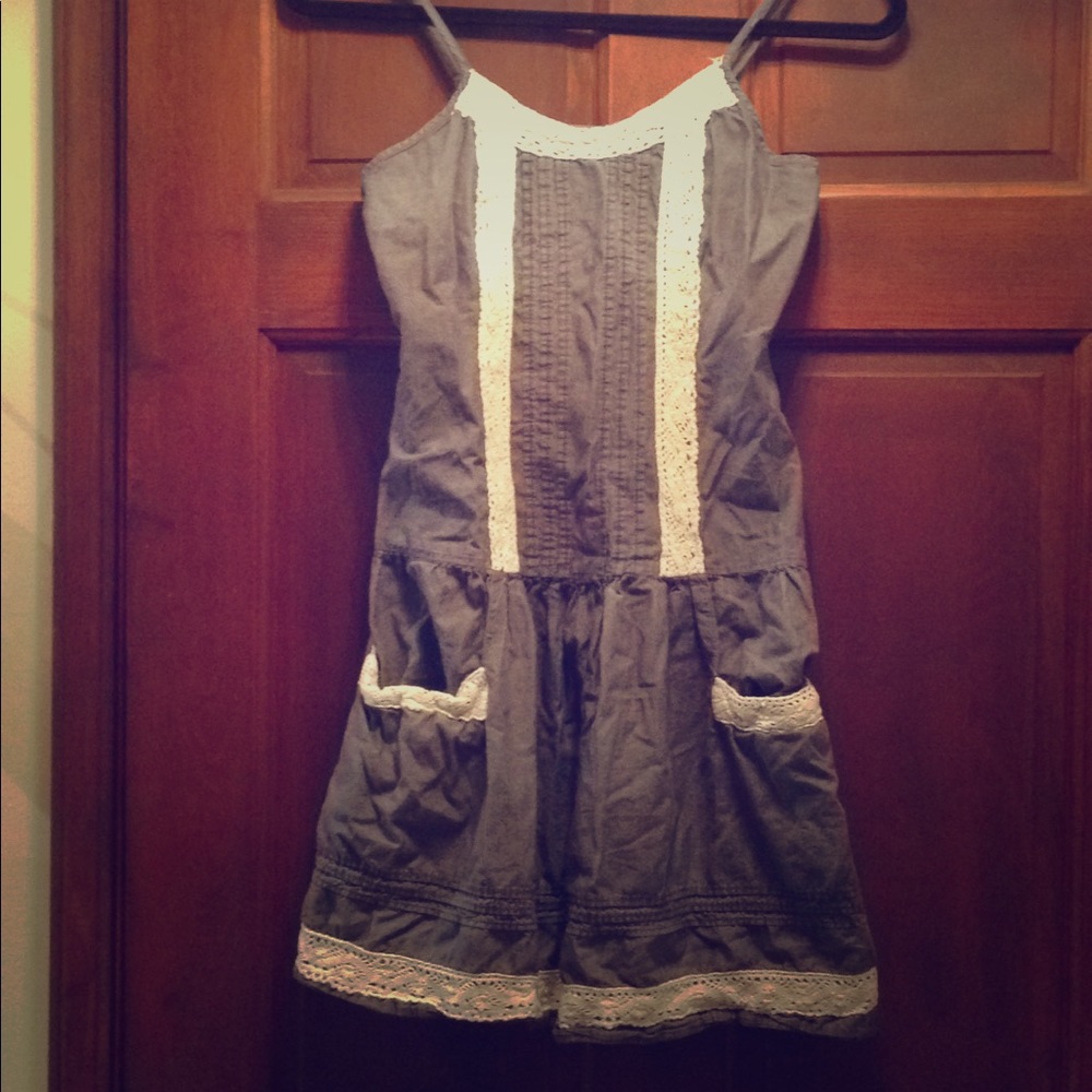 Mossimo grey and lace dress