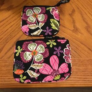 2 items Vera Bradley coin purse and small cosmetic
