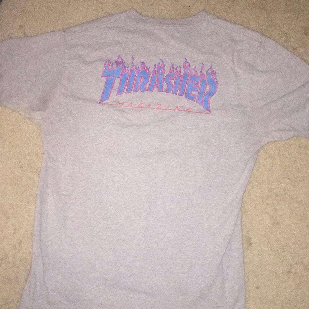 Supreme x thrasher shirt. Still in good condition