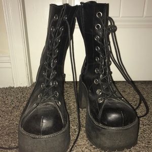 Demonia Platform Combat Boots
