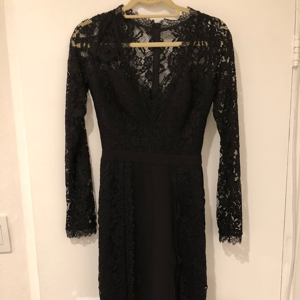 ALEXIS black lace jumpsuit