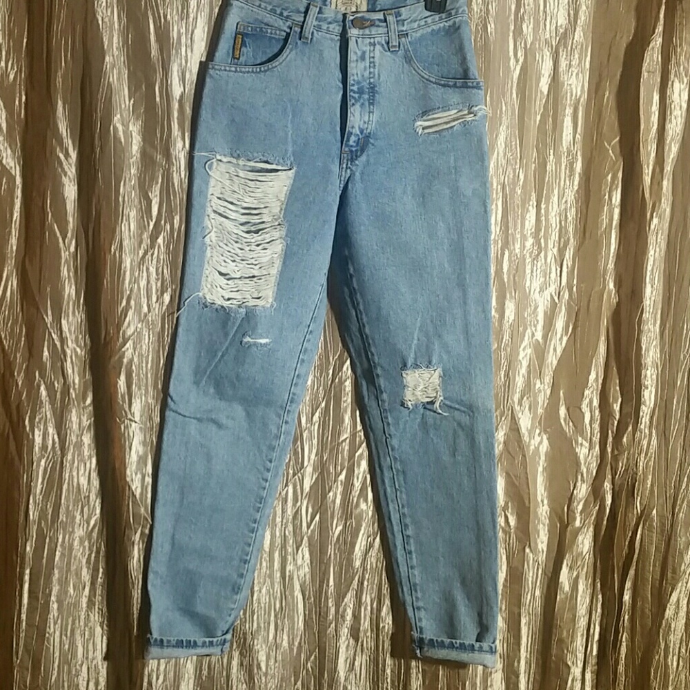 Vintage Giorgio Armani Distressed Jeans
