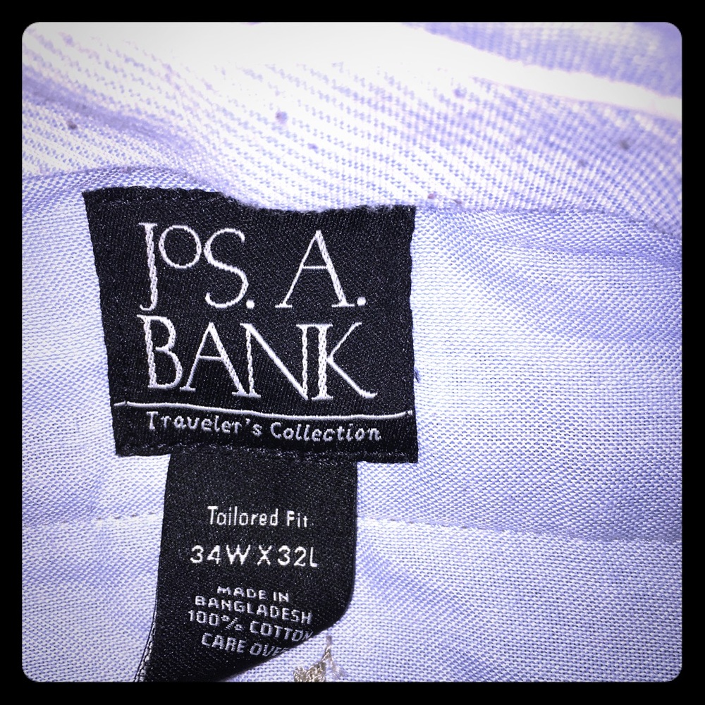 Jos. A. Banks chino casual dress flat front khaki