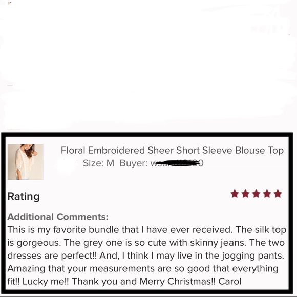 1 left • Floral Embroidered Short Sleeve Blouse - Picture 5 of 6