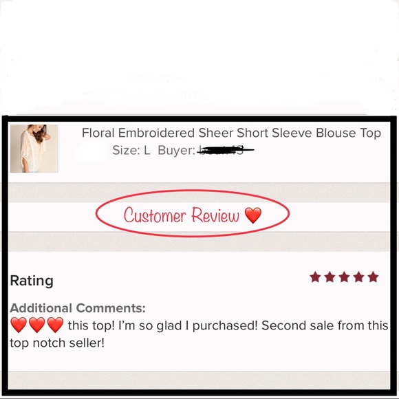 1 left • Floral Embroidered Short Sleeve Blouse - Picture 6 of 6