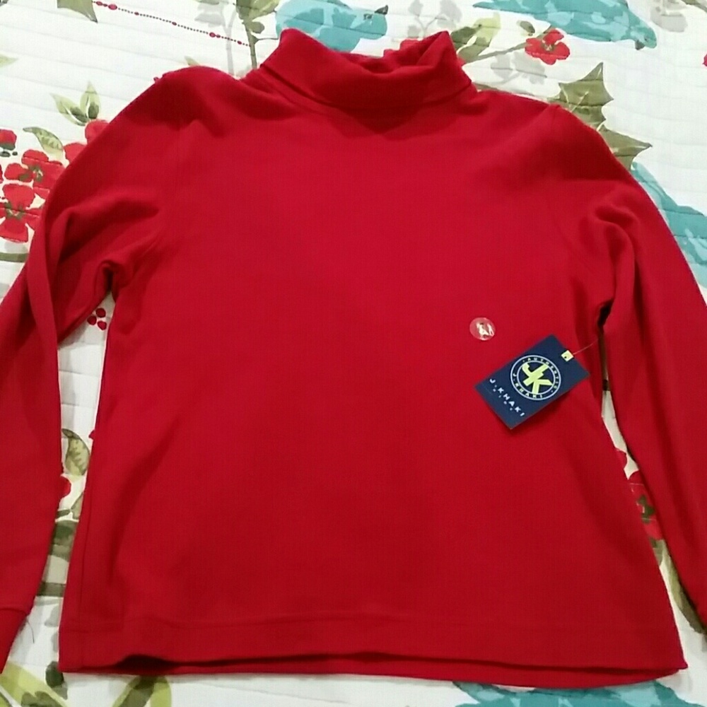 NWT Boys Red Turtleneck