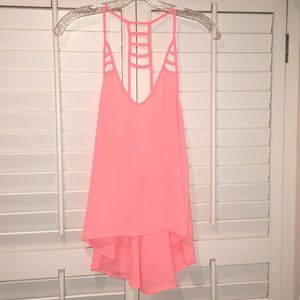 Neon orange tank NWOT