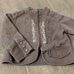 Toddler Girls Brown Jacket