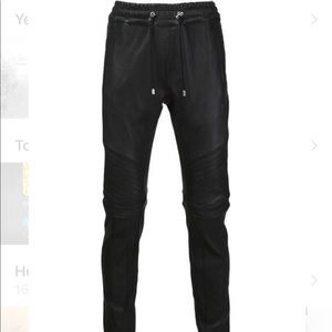 Balmain Mens Lether Joggers